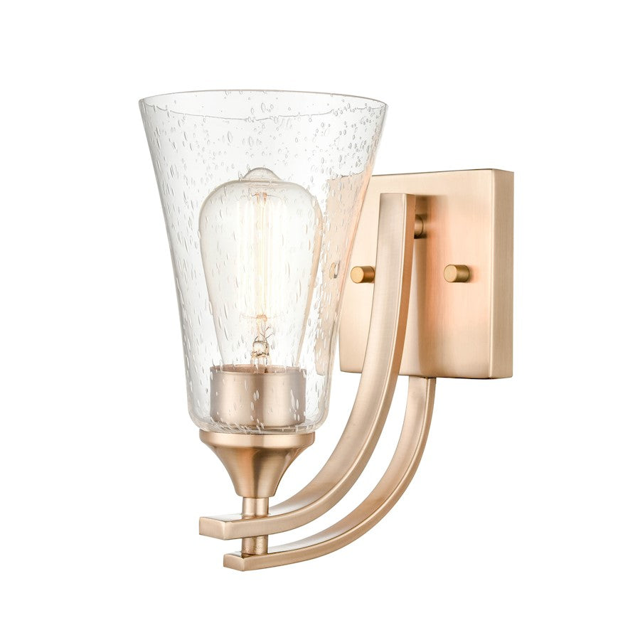 Millennium Lighting Natalie 1 Light Wall Sconce, Modern Gold/Clear - 1491-MG