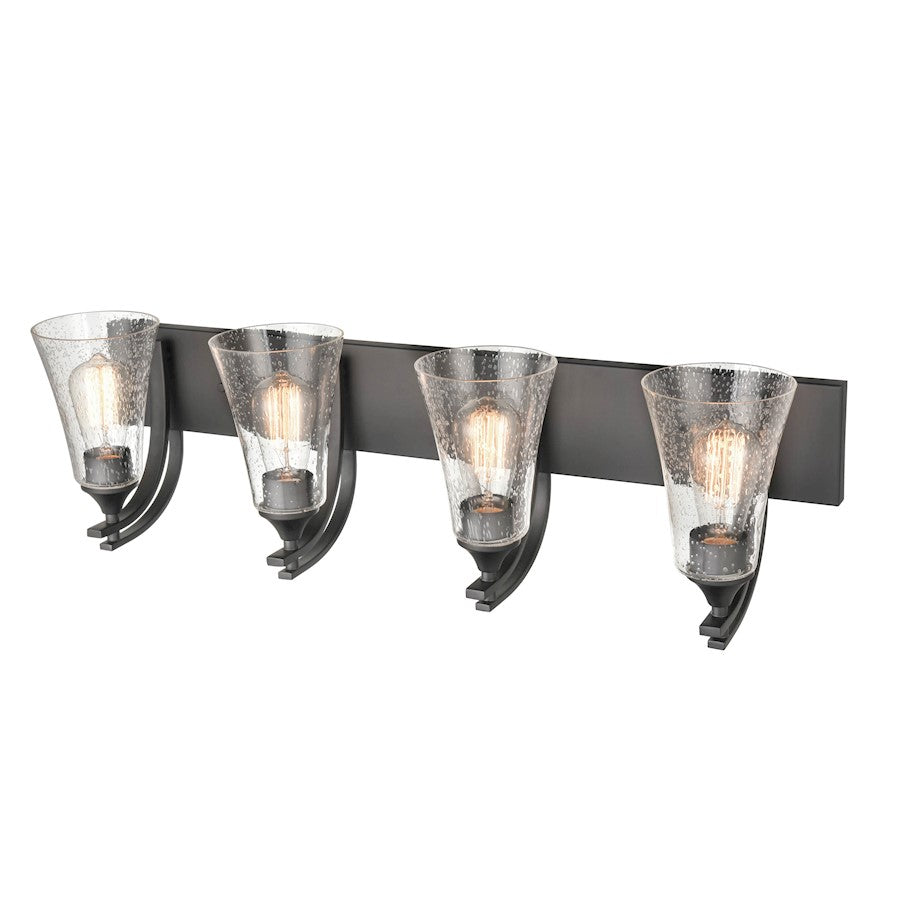 4 Light Bathroom Vanity Light, Clear