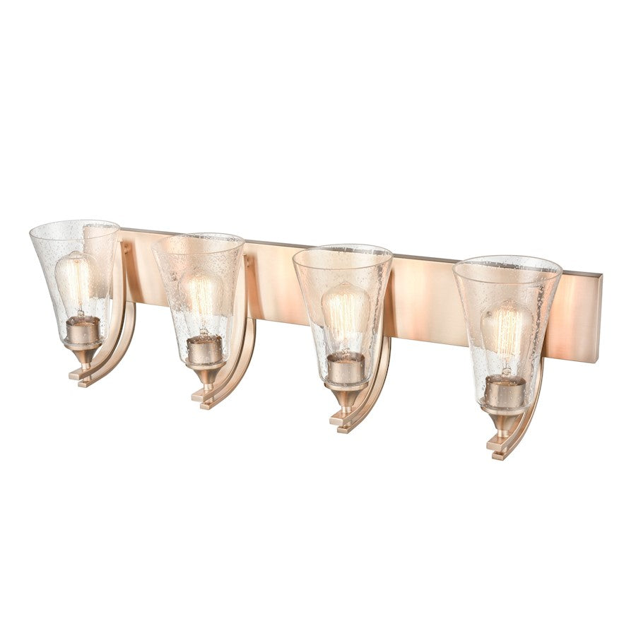 4 Light Bathroom Vanity Light, Clear