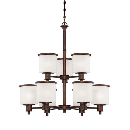 Dalton Chandelier, Rubbed Bronze
