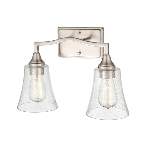Millennium Lighting Caily 2 Light Vanity, Brushed Nickel/Clear - 2102-BN