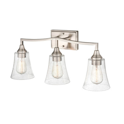 Millennium Lighting Caily 3 Light Vanity, Brushed Nickel/Clear - 2103-BN