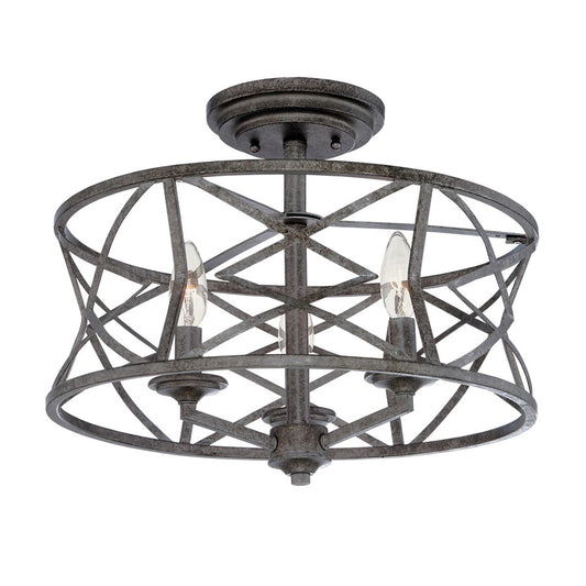 Millennium Lighting Lakewood 3-Light Semi-Flush Mount