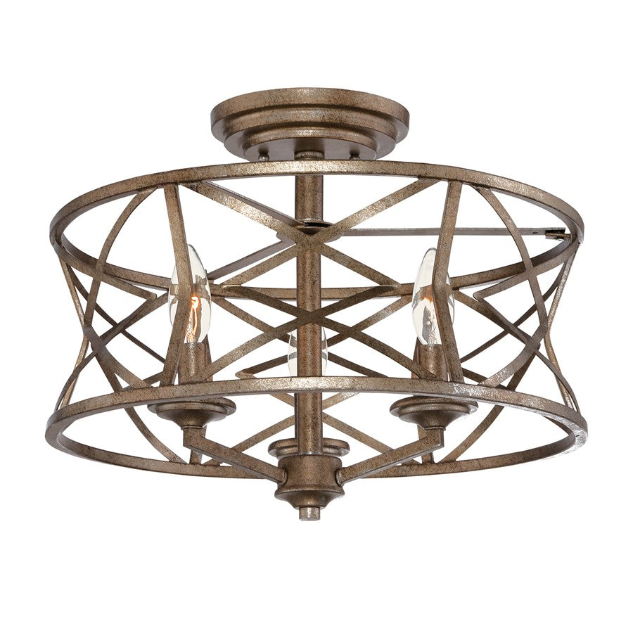 Millennium Lighting Lakewood 3-Light Semi-Flush Mount