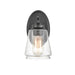 Millennium Lighting 1 Light 9.75" Sconce, Black/Clear Seeded - 2461-MB