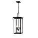 Millennium Barkeley 4Light 27" Outdoor Hanging Lantern, Black - 2605-PBK