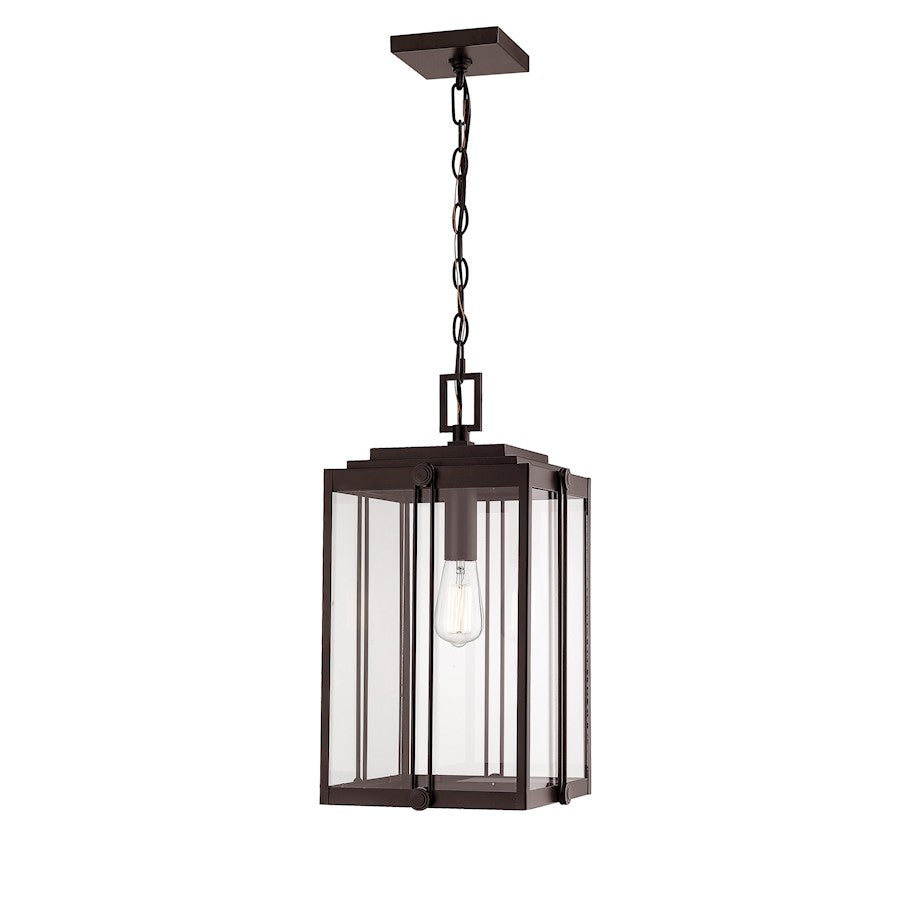 Millennium Oakland 1 Light 17.5" Outdoor Hanging Lantern, Bronze - 2635-PBZ