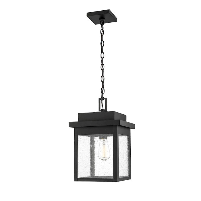 Millennium Belle Chasse 1 Light 17" Outdoor Hanging Lantern, Black - 2665-PBK