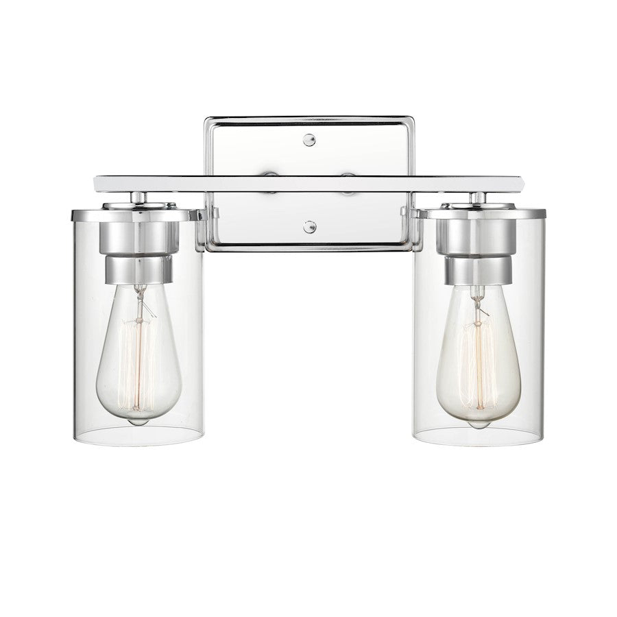 2 Light Bathroom Vanity Light, Clear