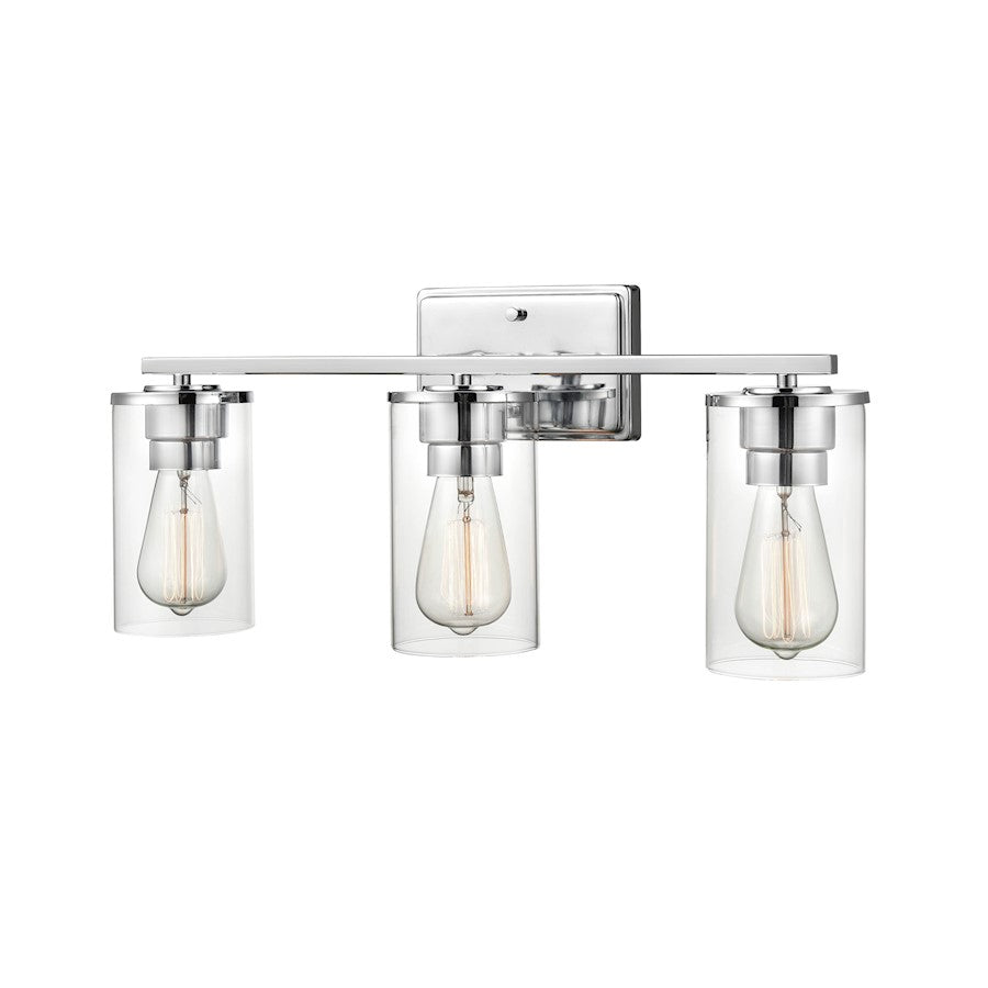 Millennium Lighting Verlana 3 Light Vanity, Chrome/Clear - 2703-CH