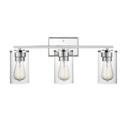 3 Light Bathroom Vanity Light, Clear