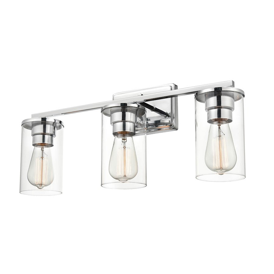 3 Light Bathroom Vanity Light, Clear