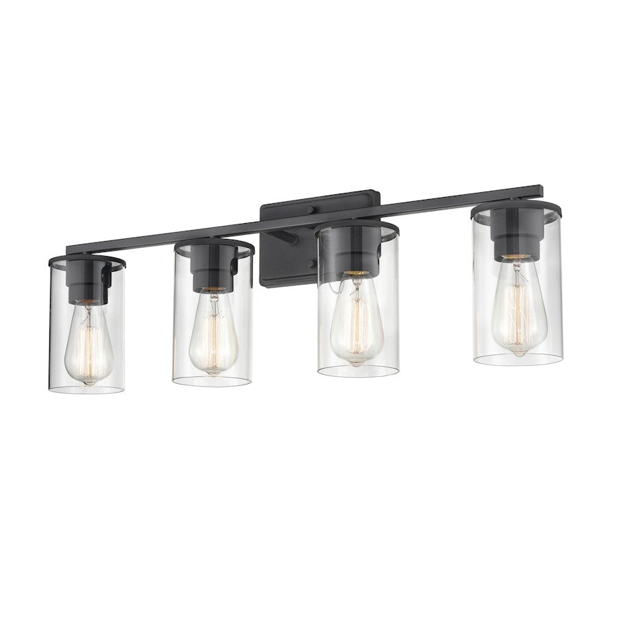 4 Light Bathroom Vanity Light, Clear