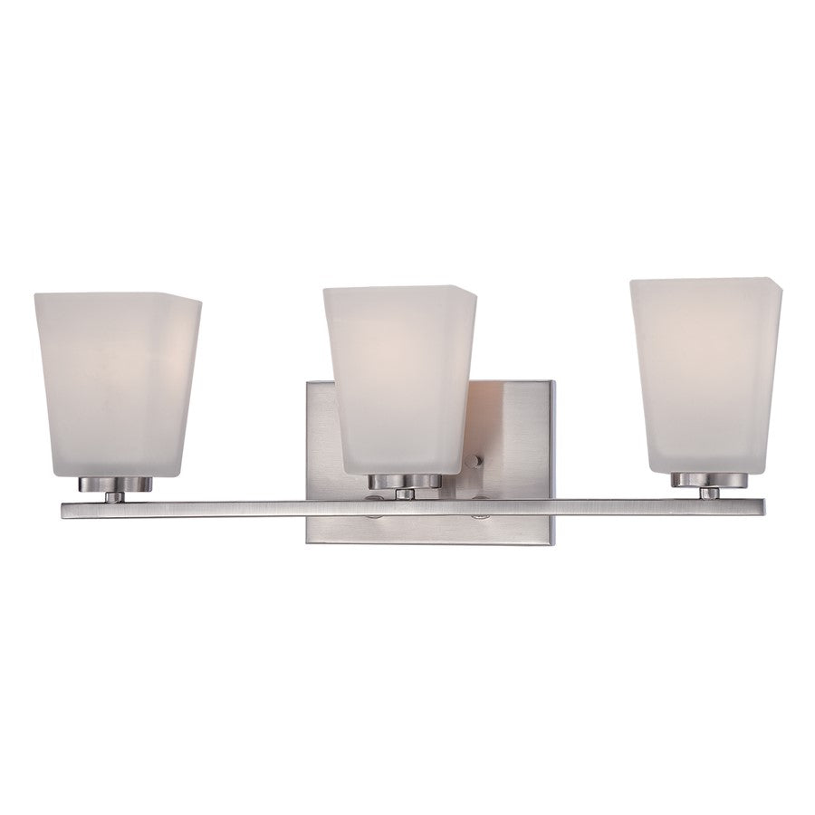 Bathroom Vanity Light, Brushed Nickel