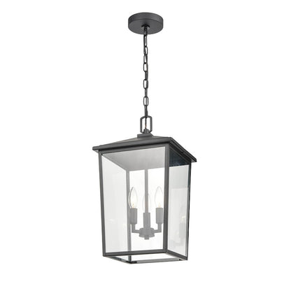 Millennium Lighting Fetterton 3-Lt Small Outdoor Hanging Lantern, BK - 2973-PBK