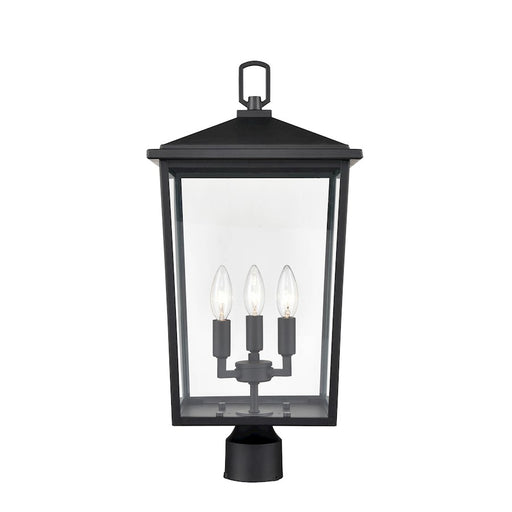 Millennium Lighting Fetterton 3 Light Outdoor Post Lantern, Black - 2983-PBK