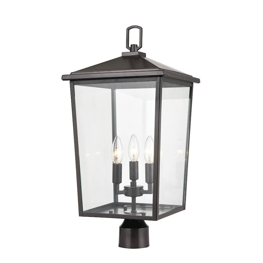 Millennium Lighting Fetterton 3 Light Outdoor Post Lantern, Bronze - 2983-PBZ