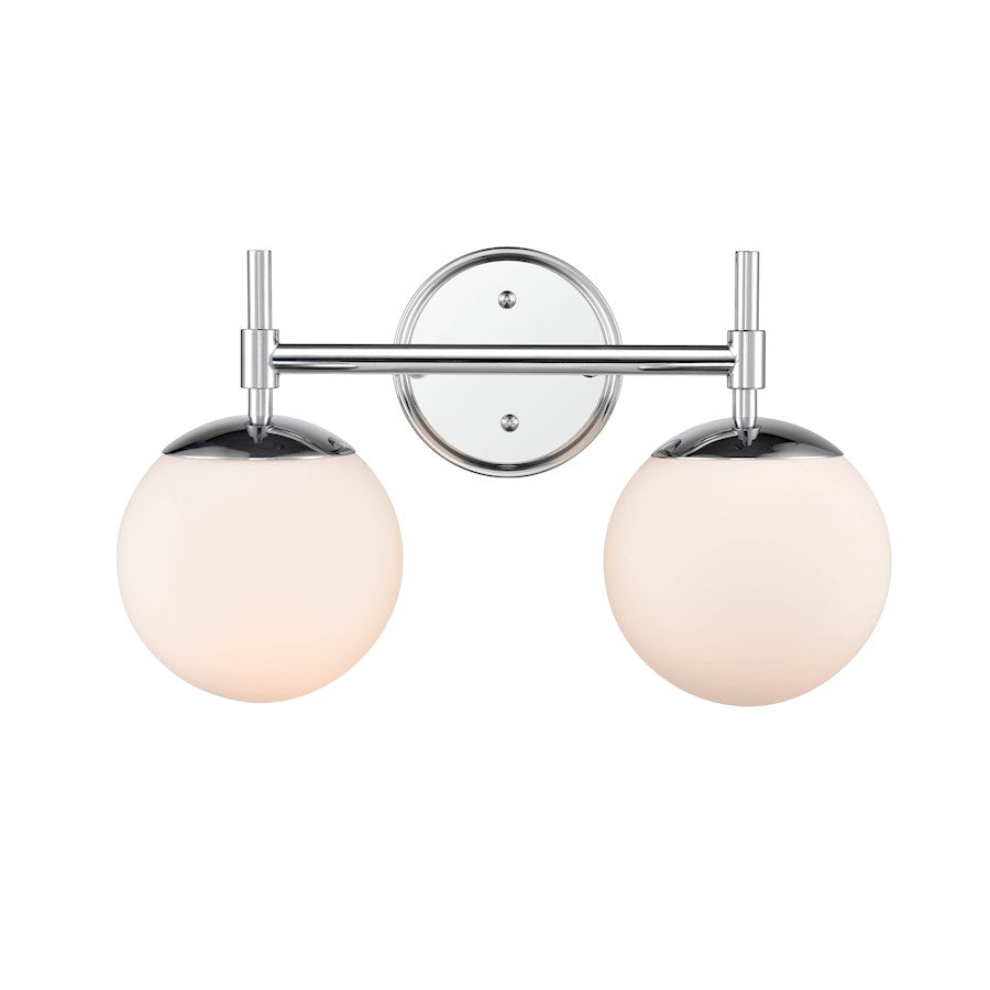 Millennium Lighting 2 Light Vanity, Chrome/Opal - 30302-CH