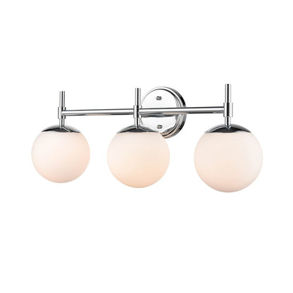 Millennium Lighting 3 Light Vanity, Chrome/Opal - 30303-CH