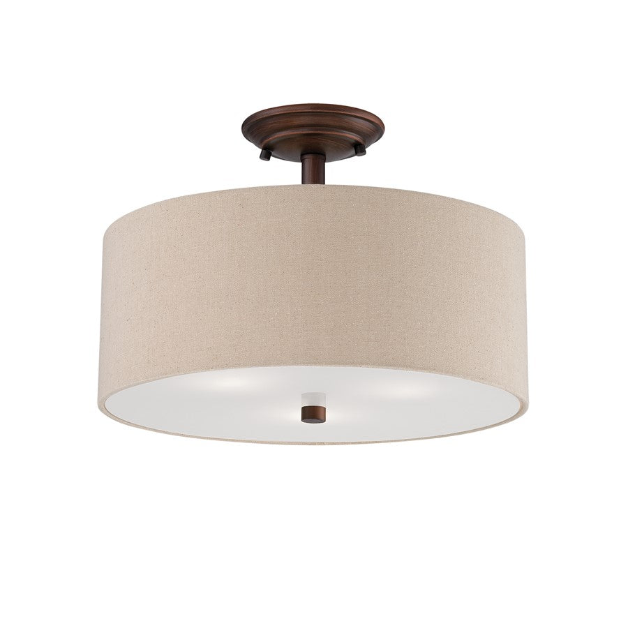 Millennium Lighting Jackson 3-Light Semi-Flush Mount