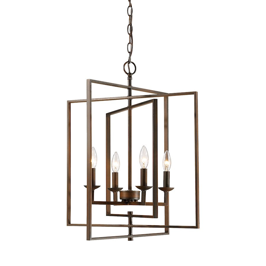 1 Light Pendant, Rubbed Bronze