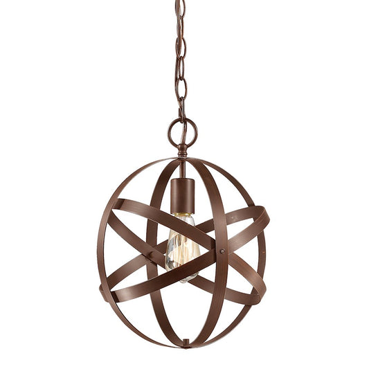 1 Light Pendant, Rubbed Bronze