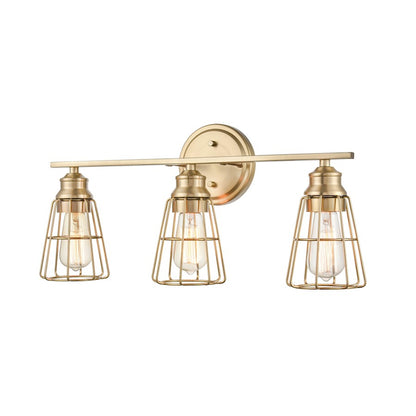 Millennium Lighting 3 Light Vanity, Modern Gold - 3383-MG