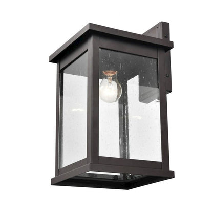 Millennium Bowton 1 Light 15.25" Outdoor Hanging Lantern, Bronze - 4121-PBZ