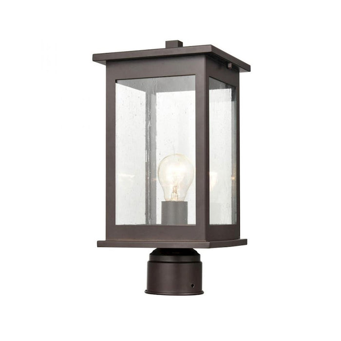 Millennium Bowton 1 Light 12.875" Outdoor Post Lantern, Bronze - 4131-PBZ