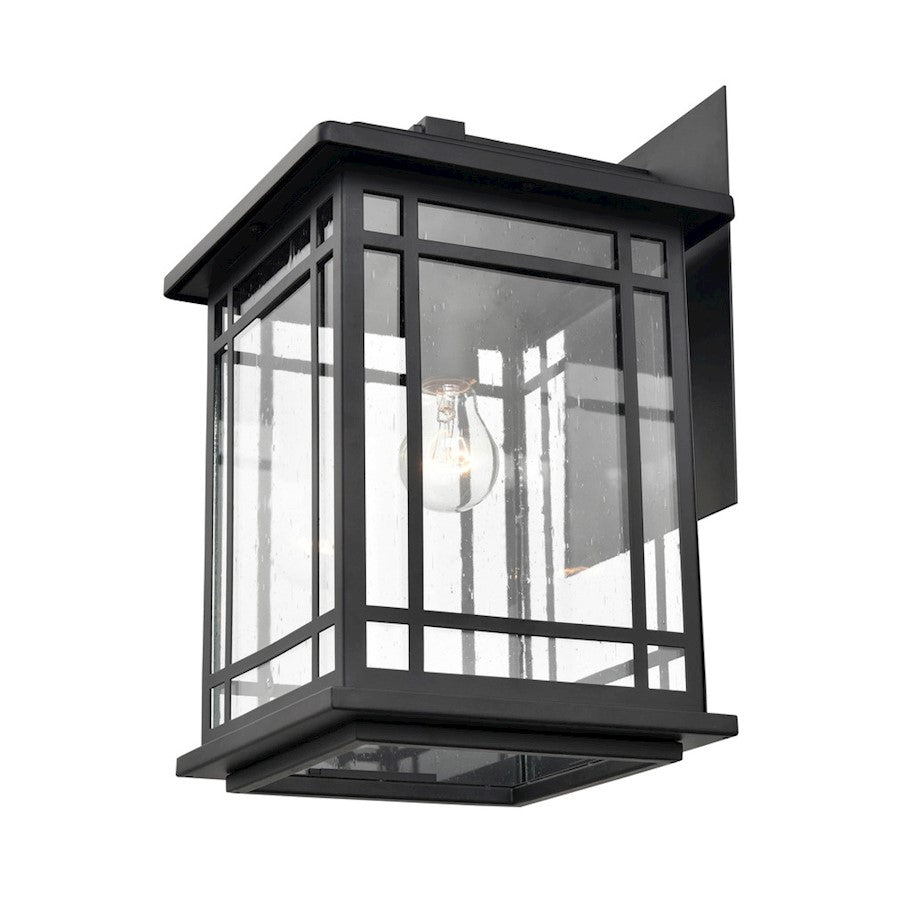 Millennium Armington 1 Light Outdoor Hanging Lantern, Black/Clear