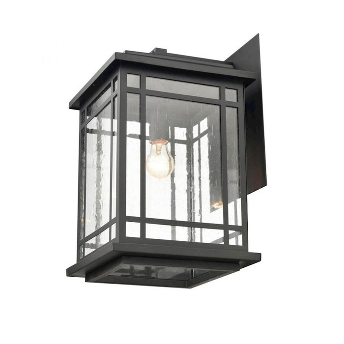 Millennium Armington 1 Light 18" Outdoor Hanging Lantern, Black/Clear - 4153-PBK