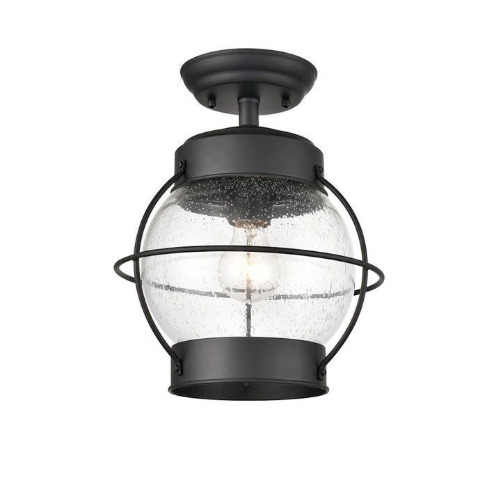 Millennium Aremelo 1 Light 12" Outdoor Hanging Lantern, Black