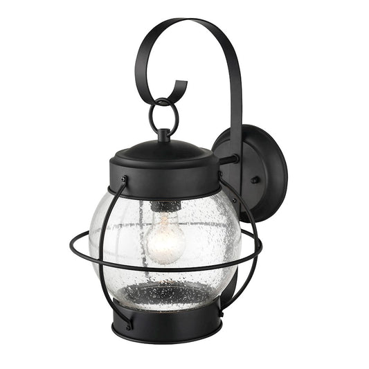 Millennium Lighting Aremelo 1 Lt Outdoor Wall Sconce, Black/Seeded - 4173-PBK