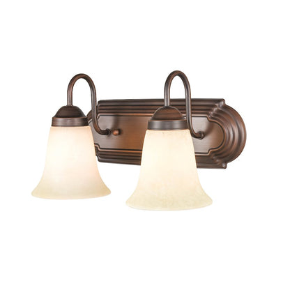 2 Light Bathroom Vanity Light, Bronze