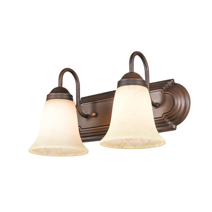 2 Light Bathroom Vanity Light, Bronze