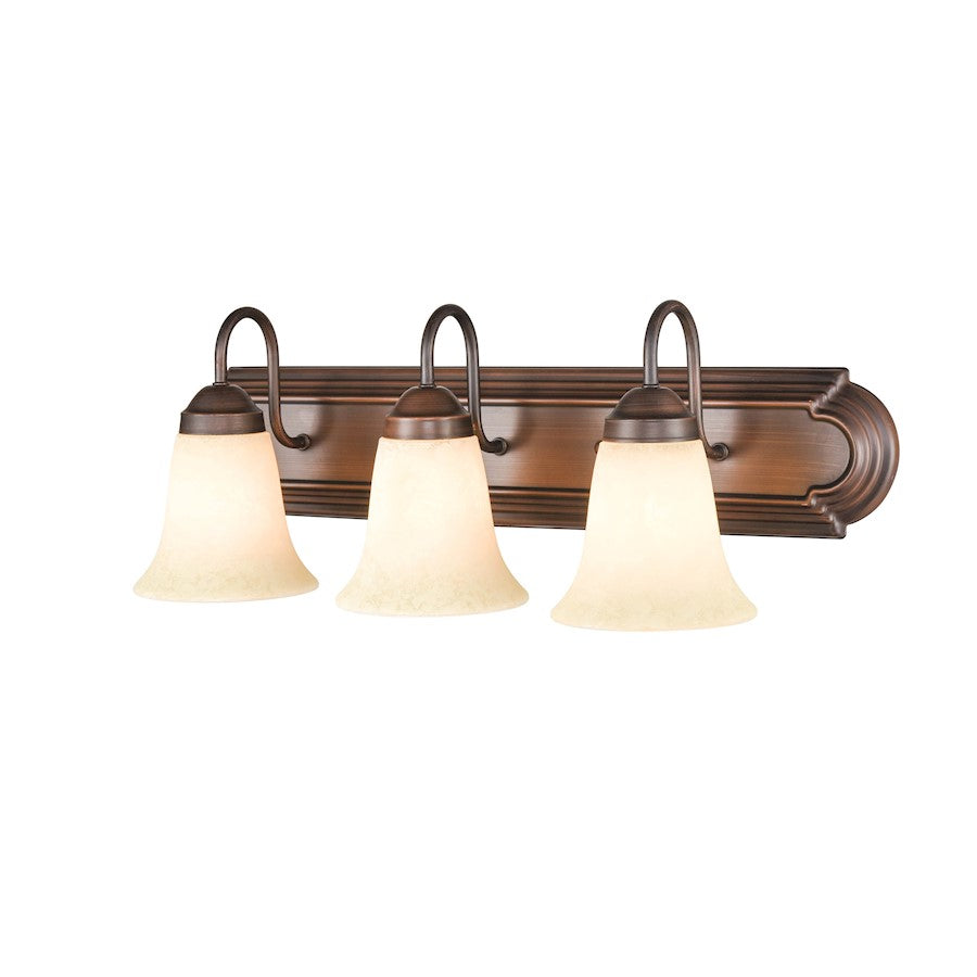 3 Light Bathroom Vanity Light, Bronze