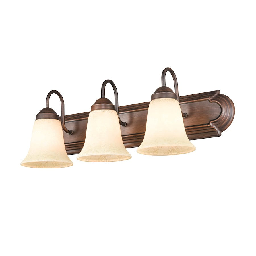 3 Light Bathroom Vanity Light, Bronze