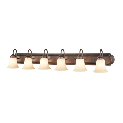 6 Light Bathroom Vanity Light, Bronze