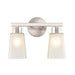 Millennium Coley 2 Light 10.125" Vanity, Brushed Nickel/Frosted White - 4272-BN
