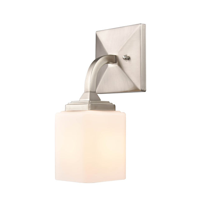 Millennium Lighting Eddison 1 Light Wall Sconce, Frosted Opal