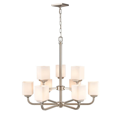 Eddison Chandelier, Frosted Opal