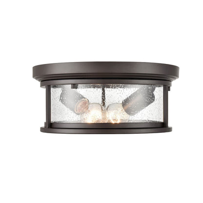 Millennium Bresley 2 Light 5.25" Outdoor Flush