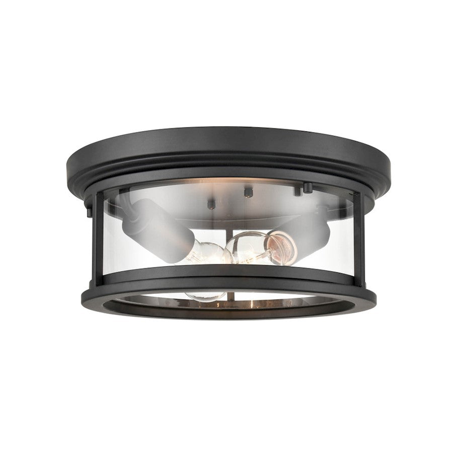 Millennium Bresley 2 Light 5.25" Outdoor Flush