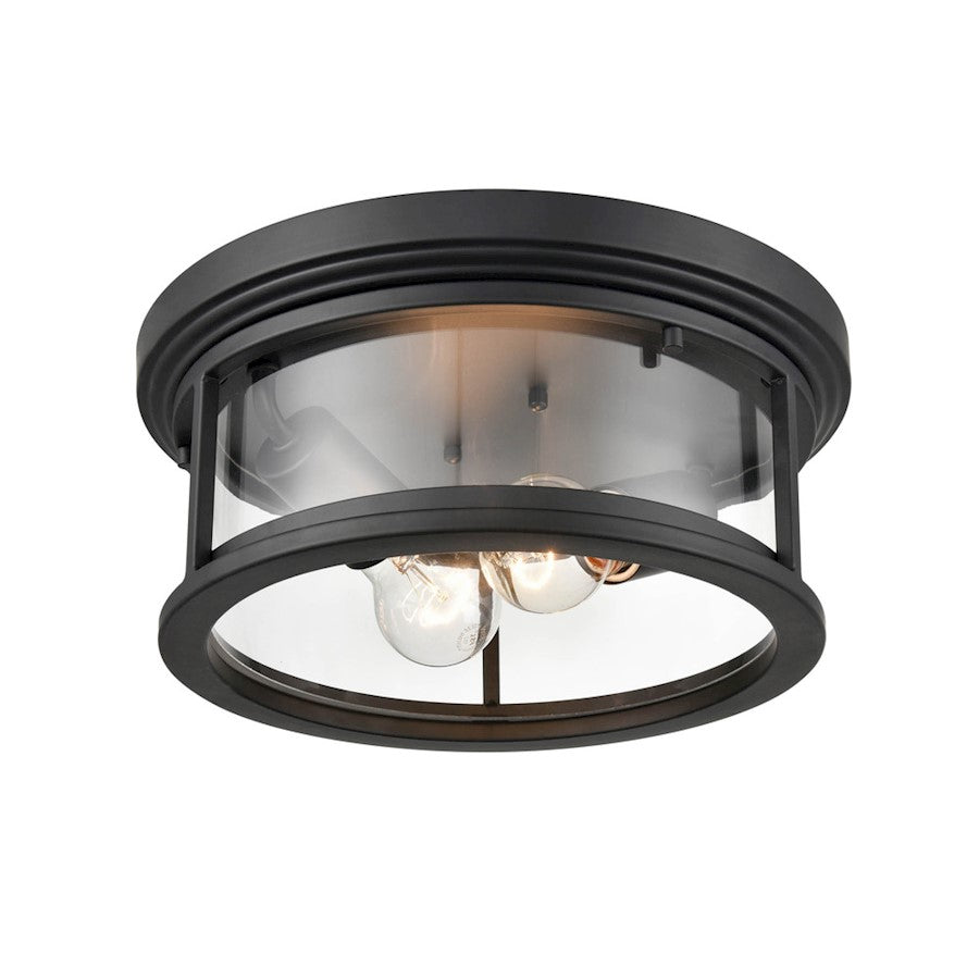 Millennium Bresley 2 Light 5.25" Outdoor Flush