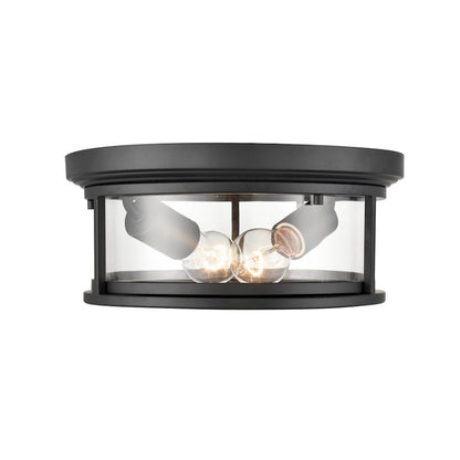 Millennium Bresley 2 Light 5.25" Outdoor Flush