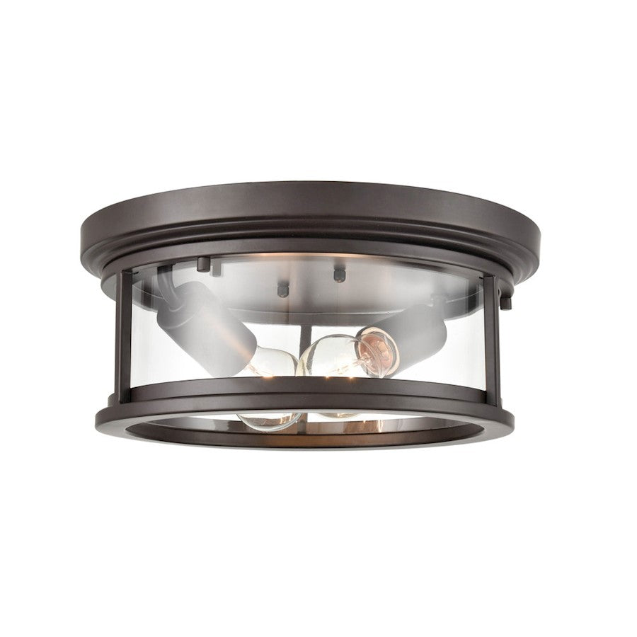 Millennium Bresley 2 Light 5.25" Outdoor Flush