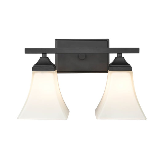 Millennium Lighting 3 Light Vanity Light, Brushed Nickel/Etched White - 4503-BN