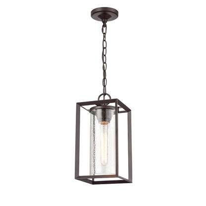 Millennium Wheatland 1 Lt Outdoor Hanging Lantern, Bronze/Seeded - 4571-PBZ