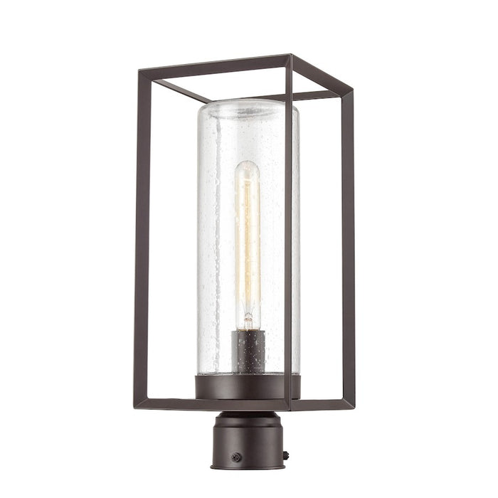 Millennium Wheatland 1 Light Outdoor Post Lantern, Bronze/Seeded - 4581-PBZ