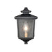 Millennium Eldrick 1 Light 9.125" Outdoor Lantern, Black/Clear - 4611-PBK